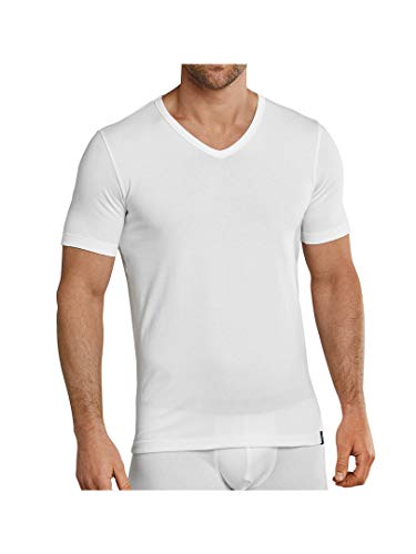 Schiesser 95/5 Herren Unterhemd V-Hals 3-Pack (205429), Weiß (100), 4 von Schiesser