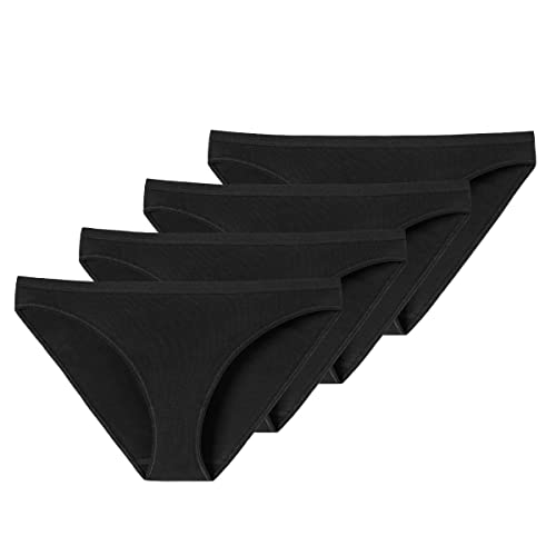 Schiesser - 95/5 Organic - Mini-Slip - 4er Pack (38 Schwarz) von Schiesser