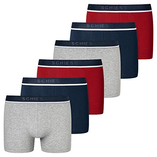 Schiesser - 95/5 - Shorts/Pants - 173986-6er Spar-Pack (6 Rot/Blau/Grau) von Schiesser