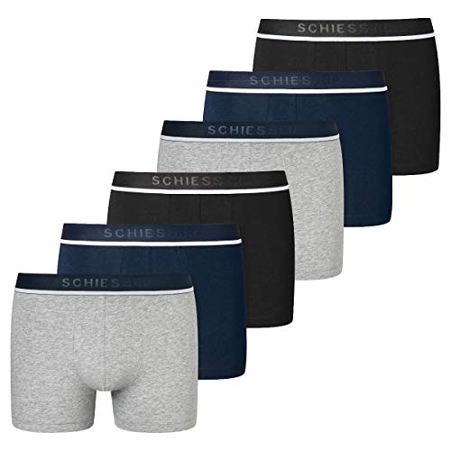 Schiesser - 95/5 - Shorts/Pants - 173986-6er Spar-Pack (8 Schwarz/Blau/Grau) von Schiesser