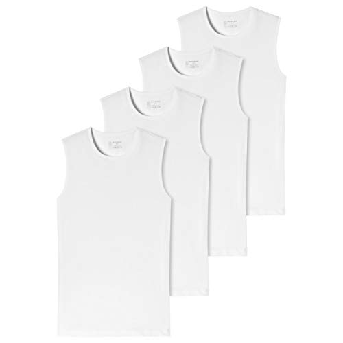 Schiesser - 95/5 - Tank Top mit Rundhals - 173980-4er Spar-Pack (8 Weiß) von Schiesser