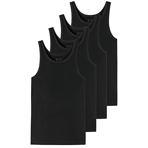 Schiesser - 95/5 - Unterhemd - 176038-4er Spar-Pack (7 Schwarz) von Schiesser