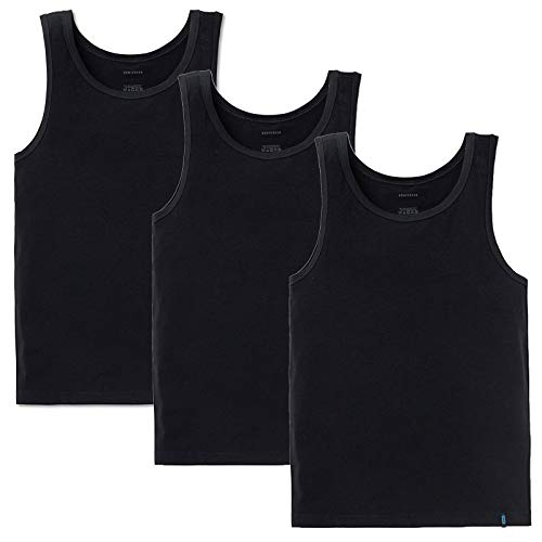 Schiesser 95/5 Unterhemd 3er Pack Black 3XL von Schiesser