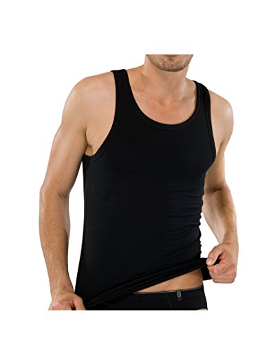 Schiesser 95/5 Unterhemd 3er Pack Black 4XL von Schiesser