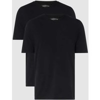 Schiesser American T-Shirt im 2er-Pack in Black, Größe L von Schiesser