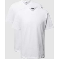 Schiesser American T-Shirt im 2er-Pack in Weiss, Größe L von Schiesser