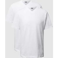 Schiesser American T-Shirt im 2er-Pack in Weiss, Größe XL von Schiesser