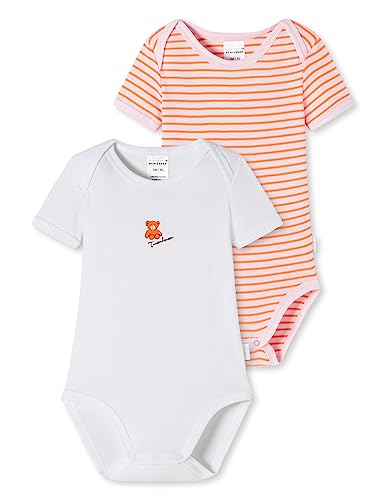 Schiesser Baby - Mädchen 2pack Bodies Halbarm Bio Baumwolle Made Europe Baby und Kleinkind Unterwäsche Satz, Mehrfarbig, 80 EU von Schiesser