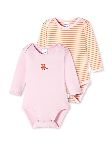 Schiesser Baby - Mädchen 2pack Bodies Langarm Bio Baumwolle Made Europe Baby und Kleinkind Unterwäsche Satz, Mehrfarbig, 68 EU von Schiesser