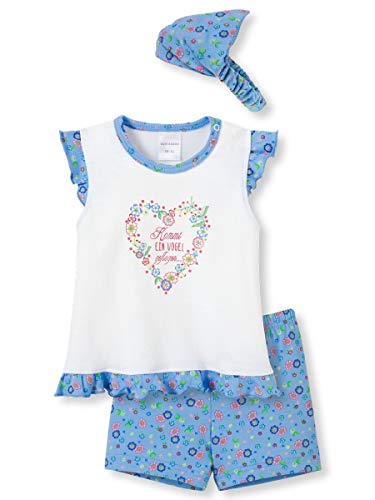 Schiesser Baby - Mädchen Schlafanzug Zweiteiler Set mit Mütze Ausfahrer - 142361, Größe Kinder:74, Farbe:Sortiert von Schiesser