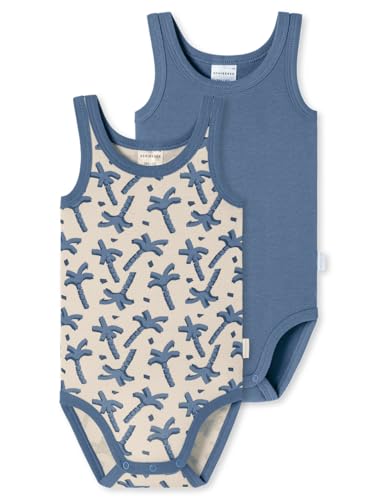 Schiesser Baby Unisex 2 Pack Wickelbody ohne Arm mit Knöpfen-100% Organic Bio Baumwolle-Größe 56 bis 104 Kleinkind Unterwäsche-Satz, Sortiert 6_181000, 62 (2er Pack) von Schiesser