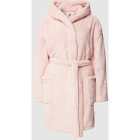 Schiesser Bademantel mit Eingrifftaschen in Rose, Größe XL von Schiesser