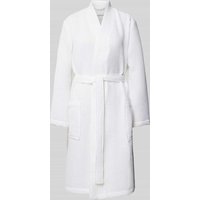 Schiesser Bademantel mit Eingrifftaschen in Weiss, Größe M von Schiesser