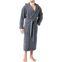 Schiesser Herren Bademantel grau unifarben von Schiesser