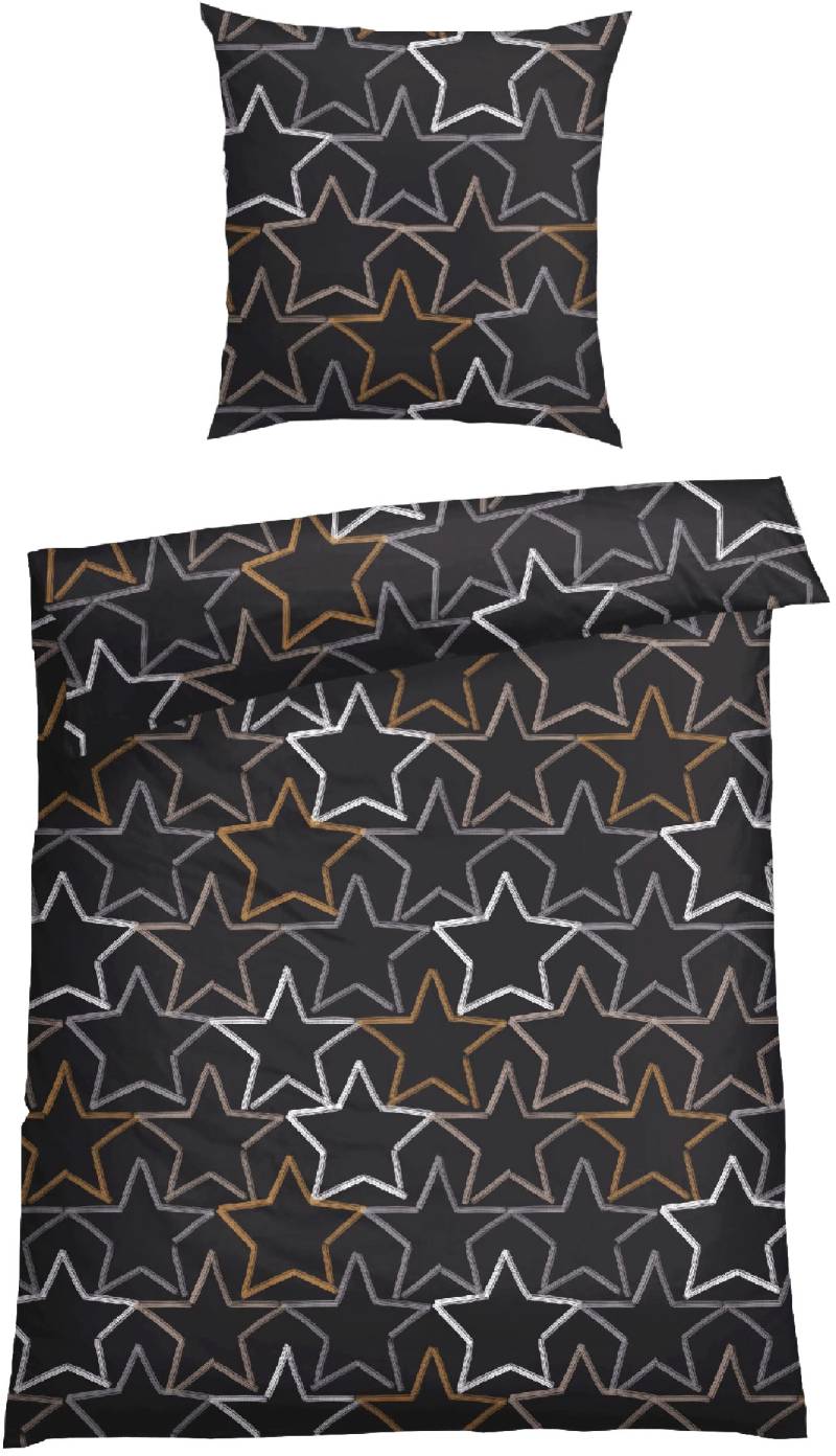Schiesser Bettwäsche "Lizzy aus weicher Baumwolle mit coolem Sterne-Print" 2 Stk. tlg. MADE IN GREEN by OEKO-TEX-zertifiziert von Schiesser