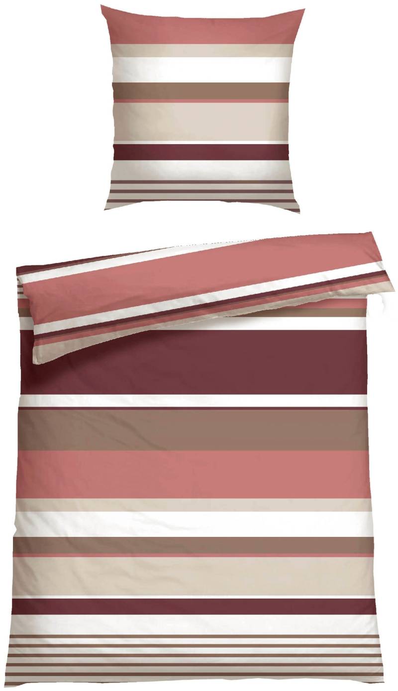 Schiesser Bettwäsche "Rexo aus weicher Baumwolle mit Streifen" 2 Stk. tlg. Made in Green von Schiesser