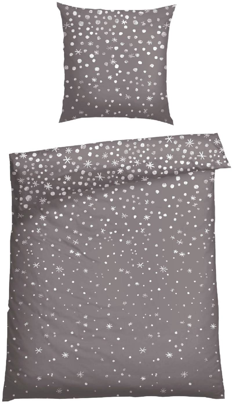 Schiesser Bettwäsche "Runa aus weicher Baumwolle mit coolem Winter-Print" 2 Stk. tlg. MADE IN GREEN by OEKO-TEX-zertifiziert von Schiesser
