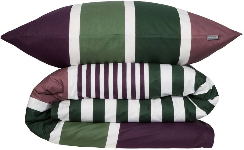 Schiesser Bettwäsche "Smarell aus weicher Baumwolle mit klassischen Blockstreifen" 2 Stk. tlg. Made in Green von Schiesser