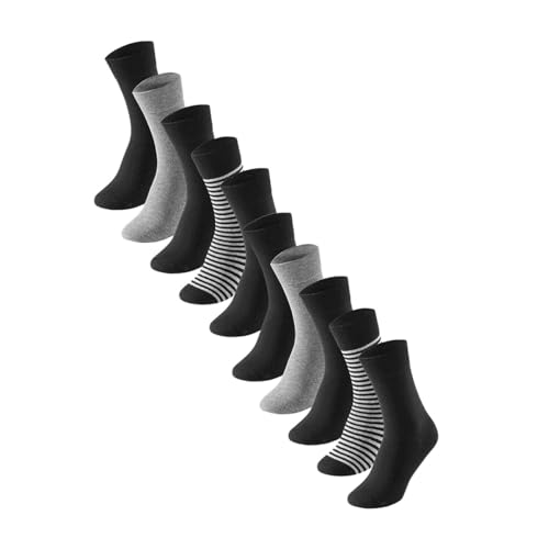 Schiesser - Bluebird - Socken - 10er Pack (39-42 Schwarz/Grau) von Schiesser