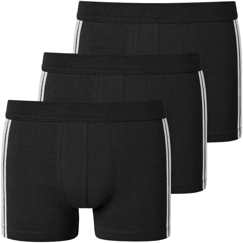 Schiesser Boxer 95/5 (3er-Pack) mit softem, tonalem Bund, kontraststarke Seitenstreifen von Schiesser