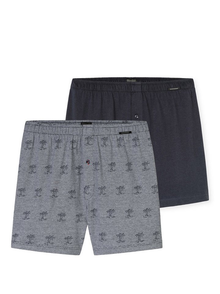 Schiesser Boxer Basic (2-St) unterhose unterwäsche boxershort von Schiesser