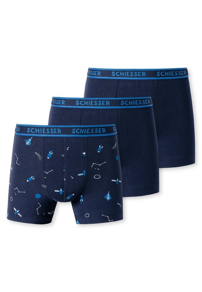 Schiesser Boxershorts Original Classics" (3er-Pack) mit Raumschiffmotiv" von Schiesser