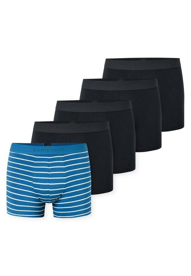 Schiesser Boxershorts 95/5 Multipacks (5er Pack) ohne Eingriff, angenehm weich von Schiesser
