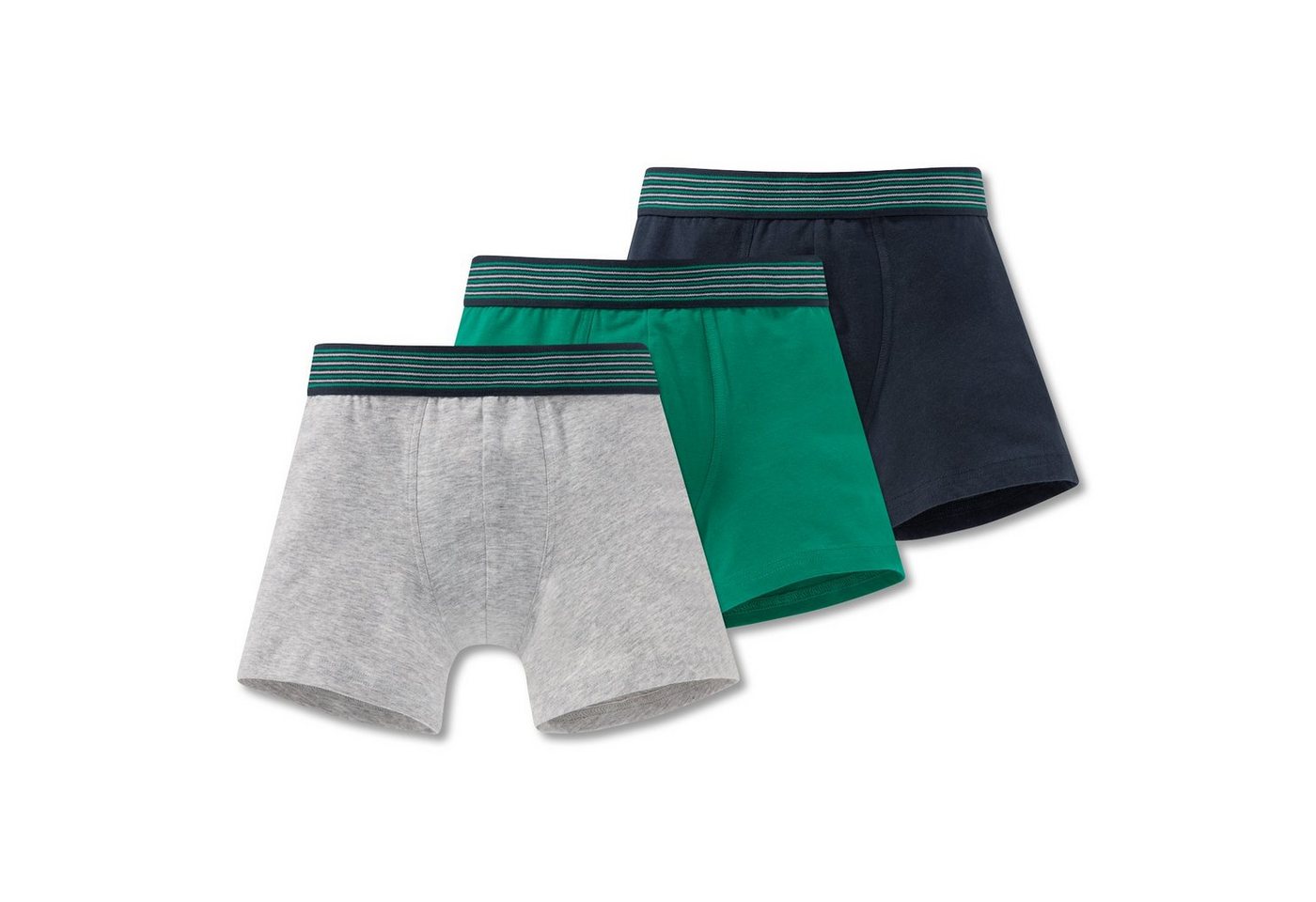 Schiesser Boxershorts Green Power (Set, 3-St) Jungen Shorts Pants, Hip-Shorts Unterhosen, Webgummibund von Schiesser