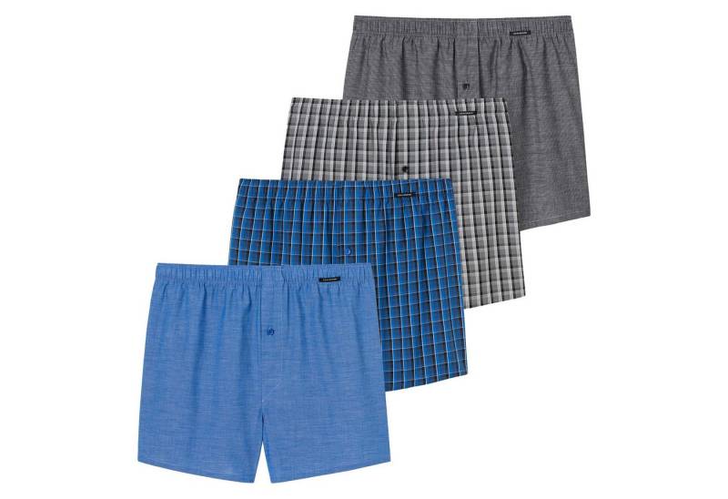 Schiesser Boxershorts Herren Web-Boxershorts 4er Pack Baumwolle (Packung, 4er Pack) von Schiesser