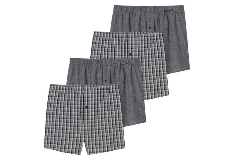 Schiesser Boxershorts Herren Web-Boxershorts 4er Pack Baumwolle (Packung, 4er Pack) von Schiesser