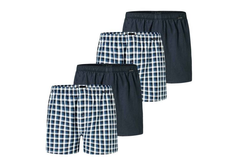 Schiesser Boxershorts Herren Web-Boxershorts 4er Pack Baumwolle (Packung, 4er Pack) von Schiesser