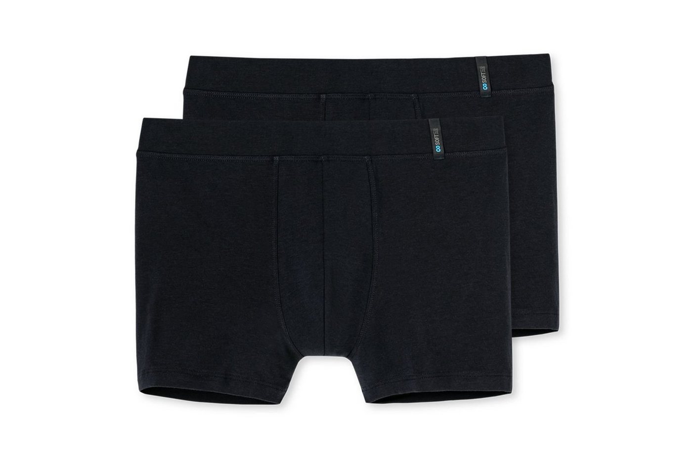 Schiesser Boxershorts Long Life Soft (2-St) ohne Eingriff, körpernaher Schnitt, innenliegender Webgummibund von Schiesser