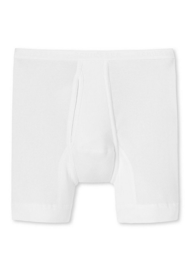 Schiesser Boxershorts Original Classics (1-St) mit Eingriff, umlaufender Schiesser Markenschriftzug im Bündchen von Schiesser