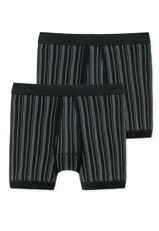 Schiesser Boxershorts Original Classics (2er Pack) mit Eingriff, gestreift von Schiesser