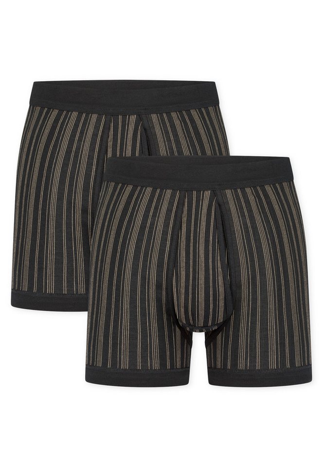 Schiesser Boxershorts Original Classics (2er Pack) mit Eingriff, gestreift von Schiesser