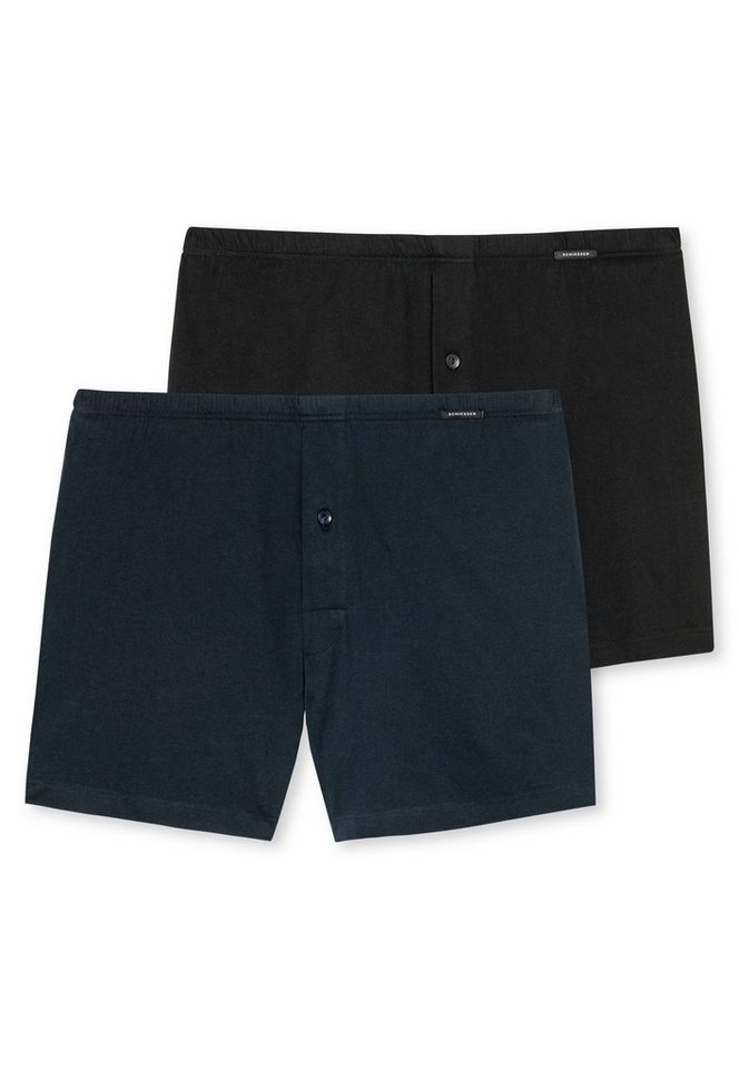 Schiesser Boxershorts Original Classics (Vorteilspack Spar-Pack, 2-St., 2er-Pack, 4er-Pack) Herren Shorts locker geschnitten mit Eingriff, aus reiner Baumwolle von Schiesser