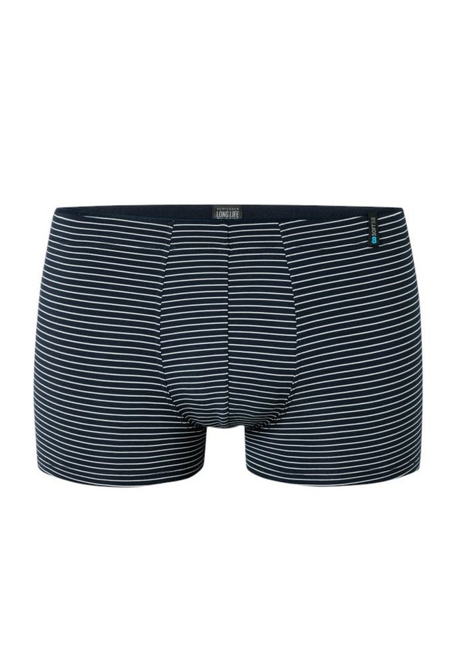 Schiesser Boxershorts Unterwäsche Long Life Soft Modal Streifen nachtblau Herren - 1 Stück von Schiesser