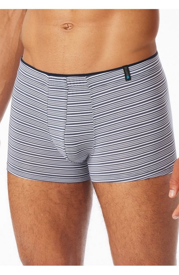 Schiesser Boxershorts Unterwäsche Long Life Soft Shorts Modal Streifen graphitgrau Herren von Schiesser