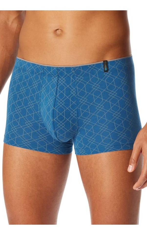 Schiesser Boxershorts Unterwäsche Long Life Soft Shorts Modal gemustert blau - 1 Stück von Schiesser