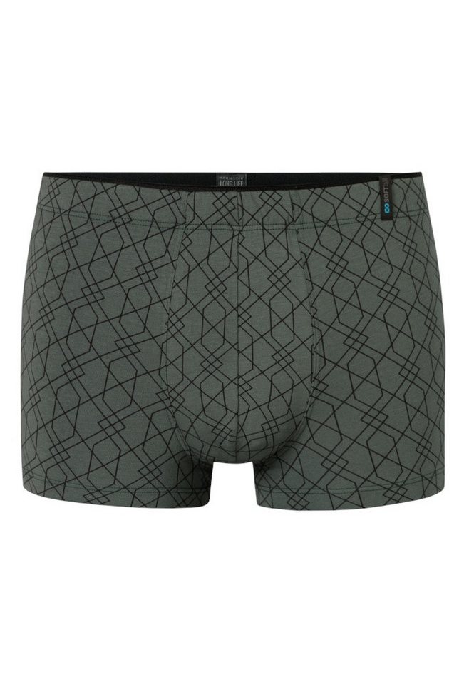 Schiesser Boxershorts Unterwäsche Long Life Soft Shorts Modal gemustert dunkelgrün - 1 Stück von Schiesser