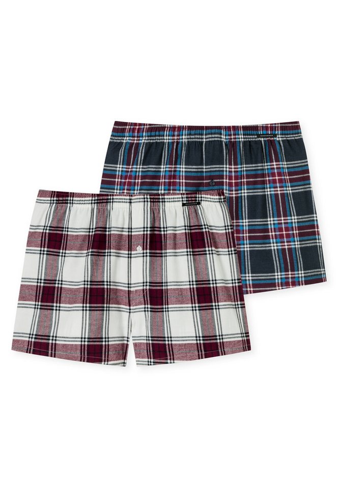 Schiesser Boxershorts "X-Mas" (2er-Pack) mit schwarzem SCHIESSER Weblabel von Schiesser