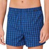 Schiesser Herren Boxershorts blau Reine Baumwolle Gestreift von Schiesser