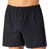 Schiesser Herren Boxershorts schwarz Baumwolle Gemustert von Schiesser