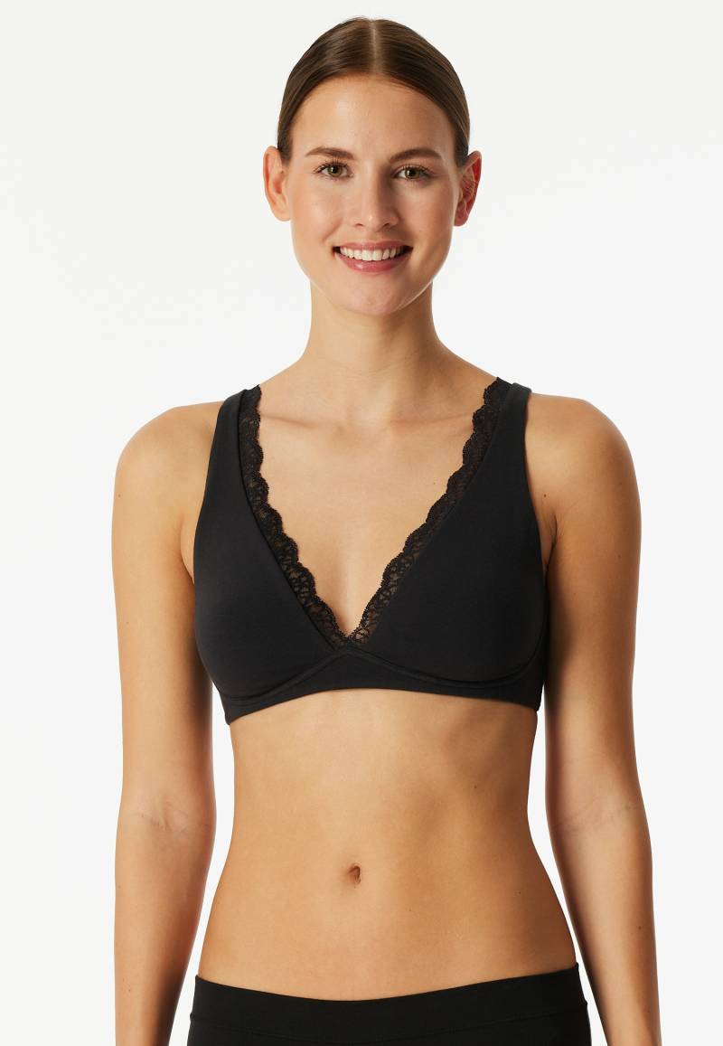 Schiesser Bügelloser BH "Unique Cotton" Spitzenband am Dekolleté, Baumwollmischung, gemoldete Cups Schiesser Bügelloser BH "Unique Cotton" Spitzenband am Dekolleté, Baumwollmischung, gemoldete Cups von Schiesser