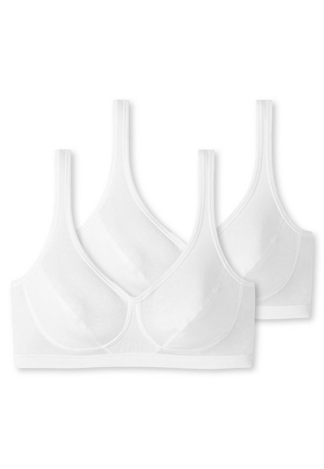 Schiesser Bustier 95/5 (2er Pack) mit sanft formenden Cups von Schiesser