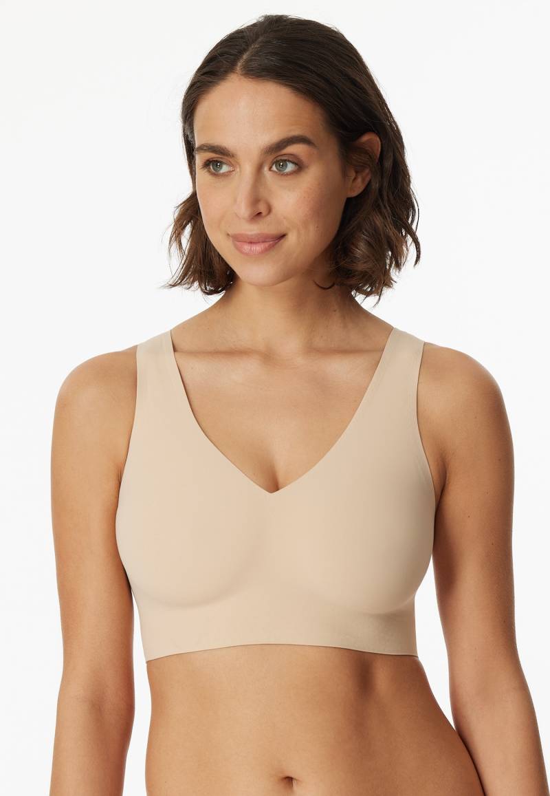 Schiesser Bustier "Invisible Soft" herausnehmbare Pads, Microfaser, V-Ausschnit von Schiesser