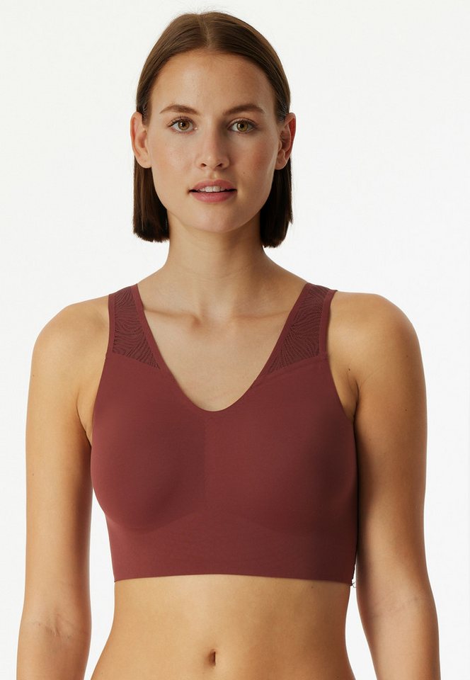 Schiesser Bustier Invisible Soft Lace herausnehmbare Pads, Spitzeneinsatz, V-Ausschnitt Schiesser Bustier Invisible Soft Lace herausnehmbare Pads, Spitzeneinsatz, V-Ausschnitt von Schiesser