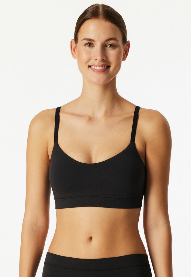 Schiesser Bustier Unique Cotton mit herausnehmbaren Pads, ohne Bügel von Schiesser