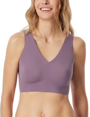 Schiesser Damen nahtloses Bustier mit herausnehmbaren Pads - Invisible Soft, Malve_181767, 38 von Schiesser