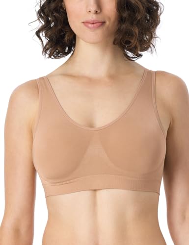 Schiesser Damen Bustier mit herausnehmbaren Pads nahtlos - Classic Seamless, Maple_181105, XXL von Schiesser